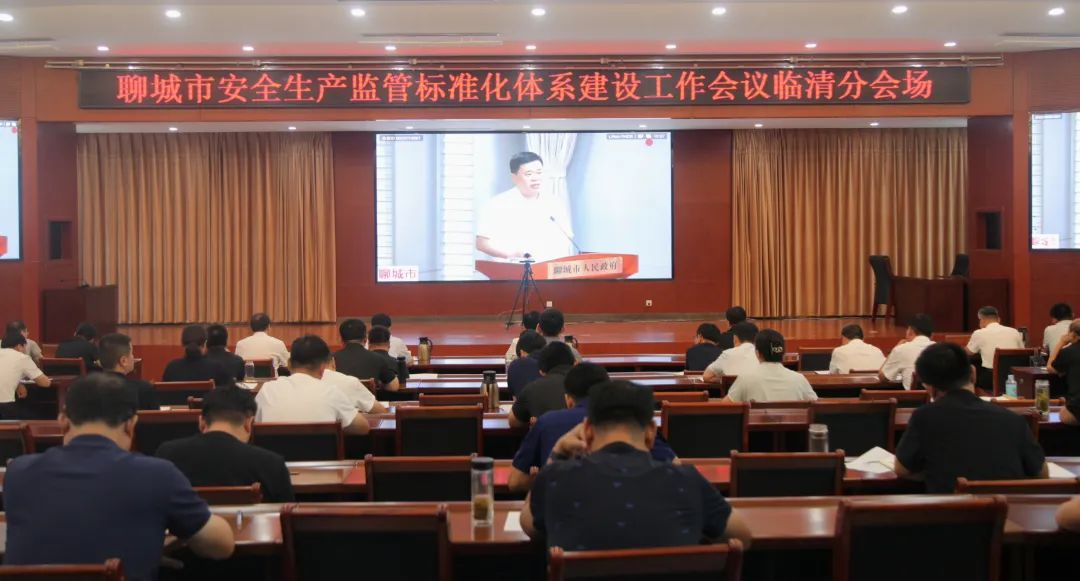 我市组织收听收看聊城市安全生产监管标准化体系建设工作会议